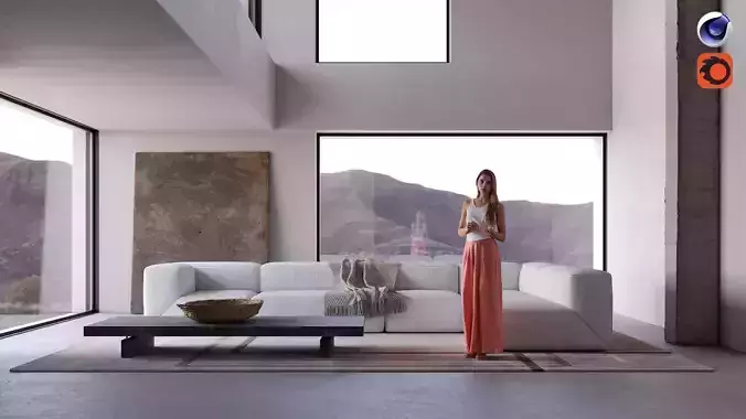 Virtual Location 009 - Cinema 4D Corona scene