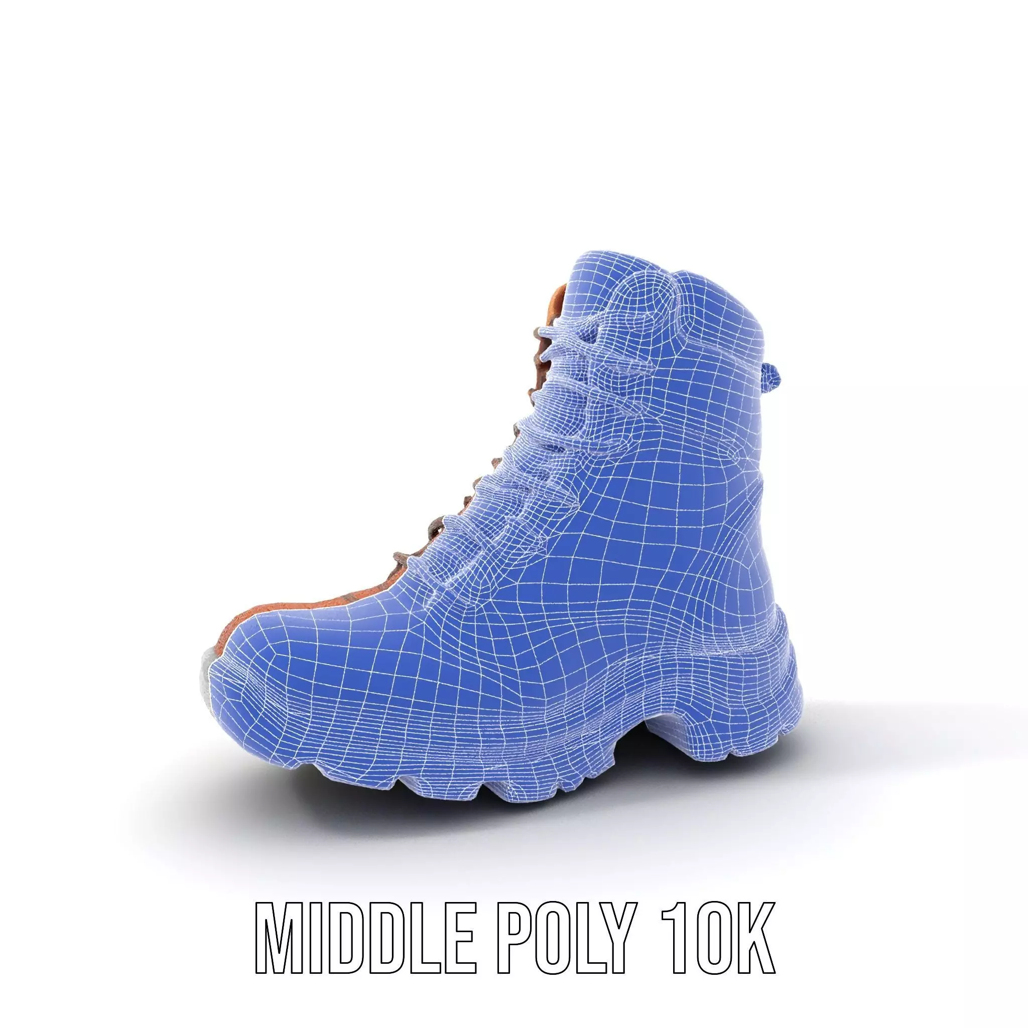 Tan Hiking Boot model pack Low-poly 3D model_29