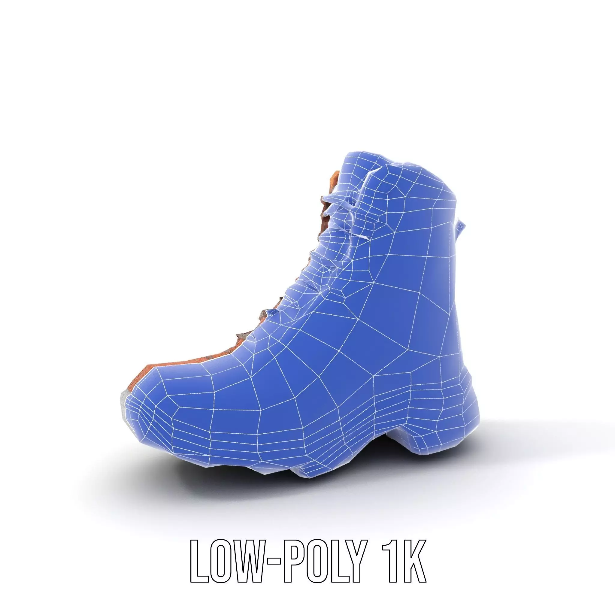 Tan Hiking Boot model pack Low-poly 3D model_17