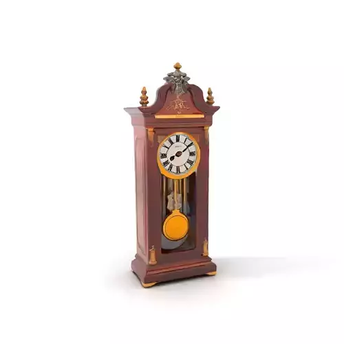 Antique Wood Clock model pack Low-poly 3D model