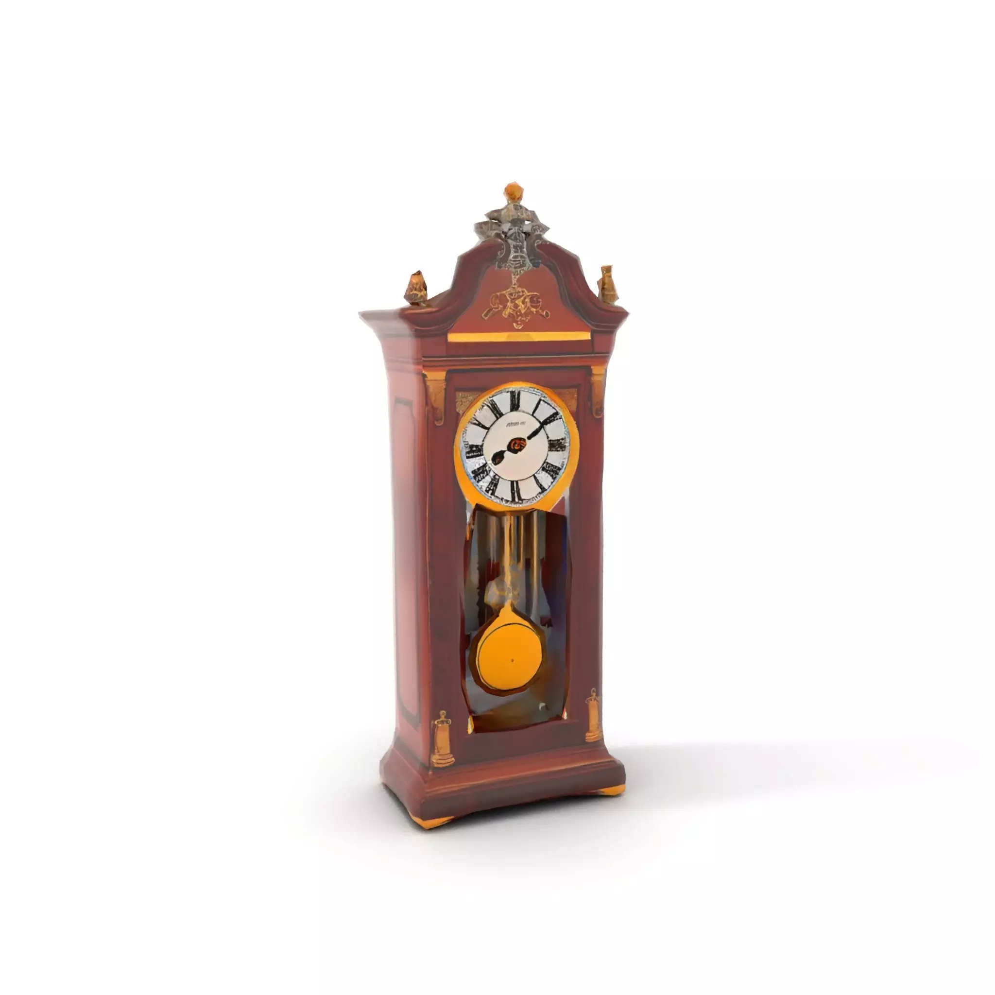 Antique Wood Clock model pack Low-poly 3D model_14