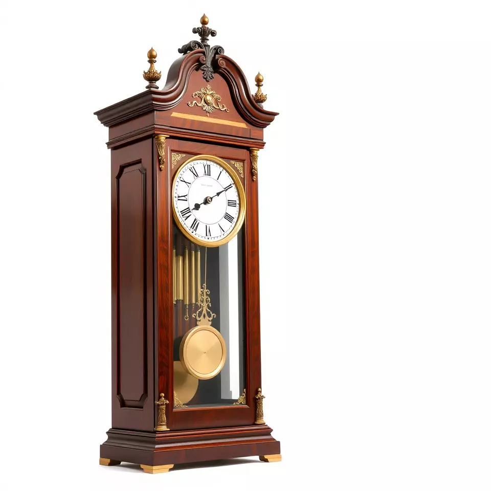 Antique Wood Clock model pack Low-poly 3D model_2