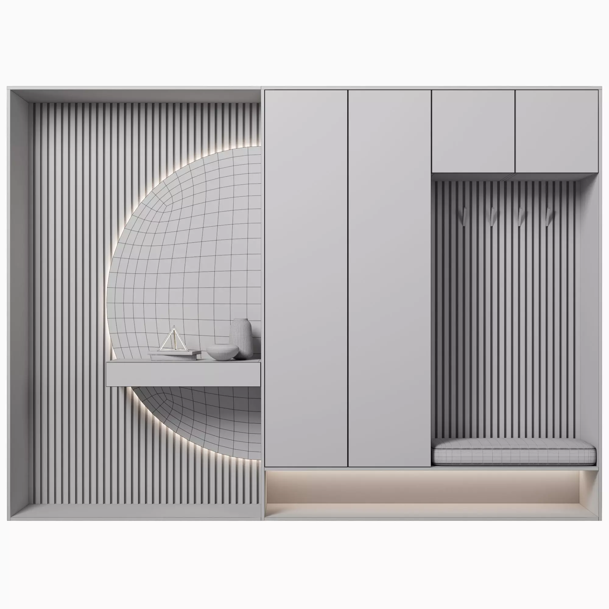 Hallway 12 3D model_4