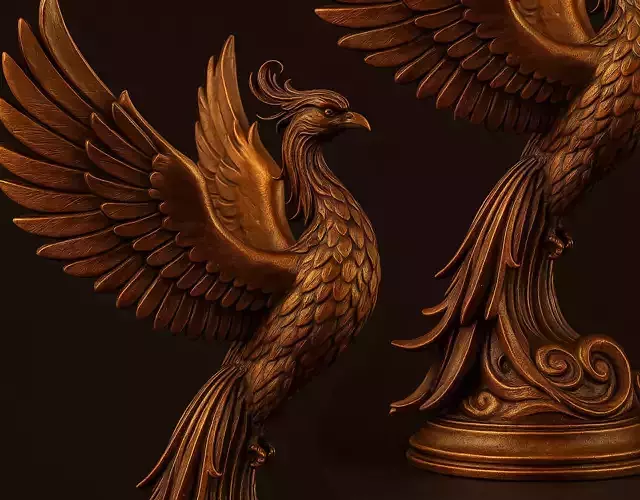 Phoenix 3D Model file DIGITAL 3D print model