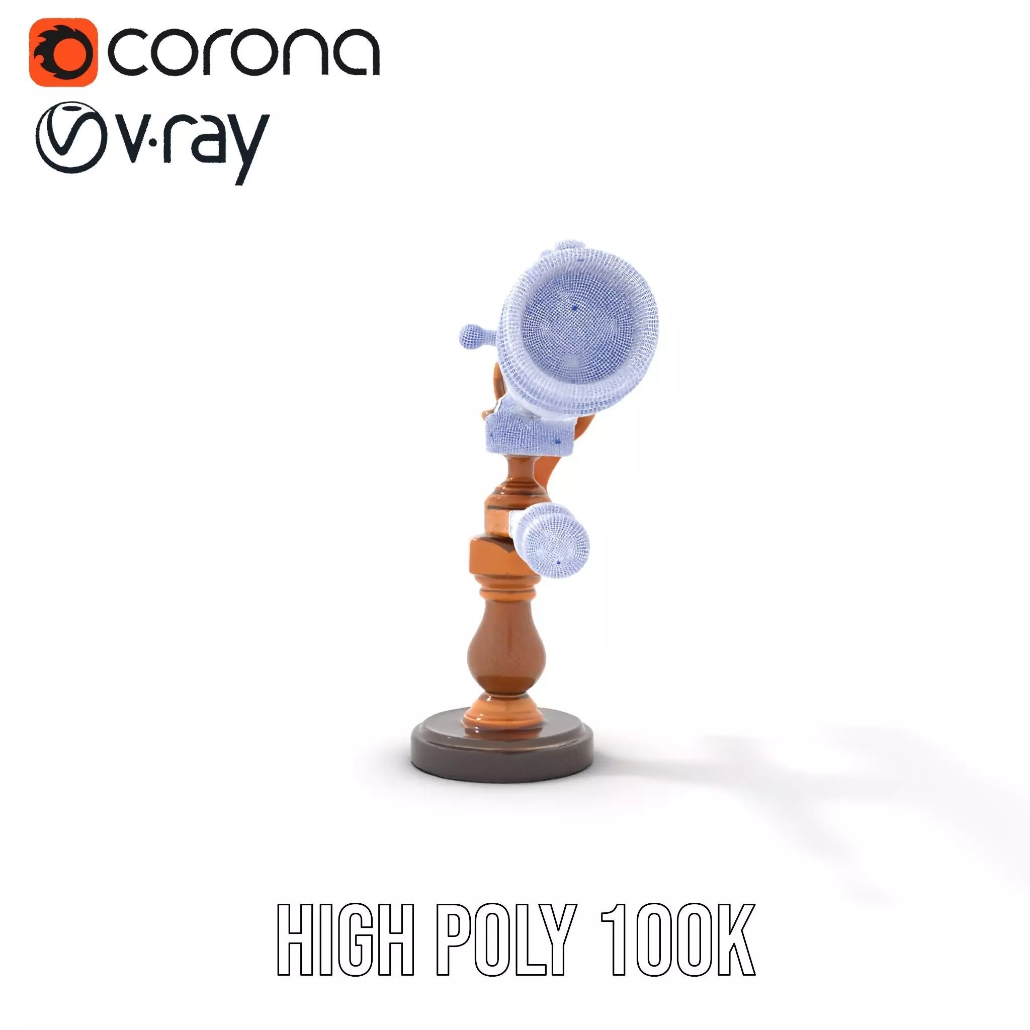 Antique Brass Telescope model pack Low-poly 3D model_32