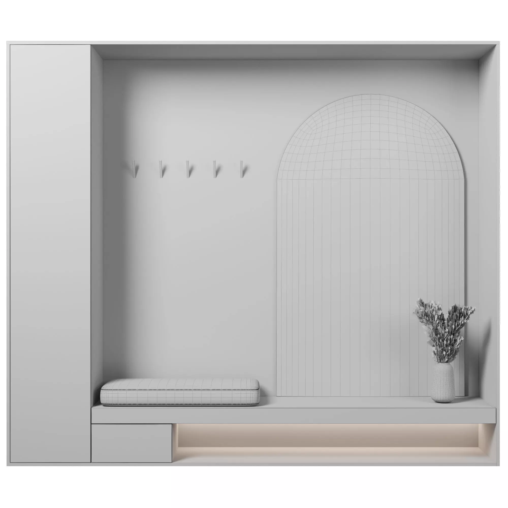 Hallway 16 3D model_4