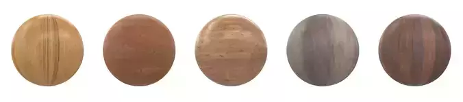 5 Seamless PBR Wood Textures  4K