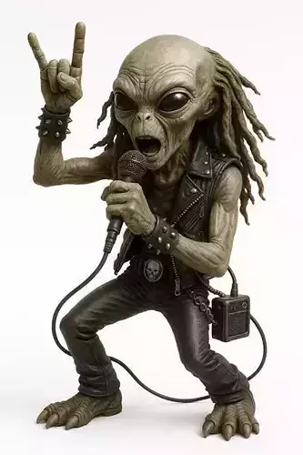 Alien - Heavy Metal Printable Doll