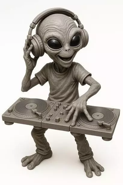 Alien - DJ Printable Doll 3D print model_0