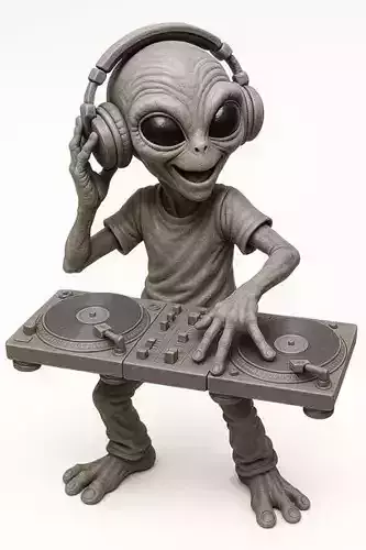 Alien - DJ Printable Doll