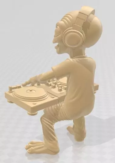 Alien - DJ Printable Doll 3D print model_4
