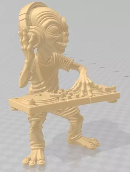 Alien - DJ Printable Doll 3D print model_2
