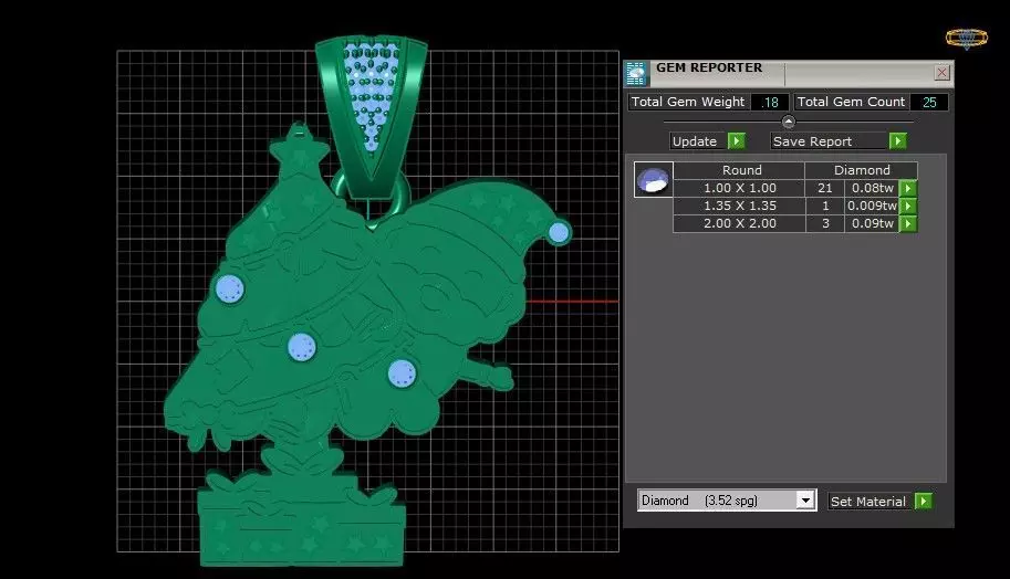 Christmas Spirit Pendant 3D pritable Model 3D print model_5