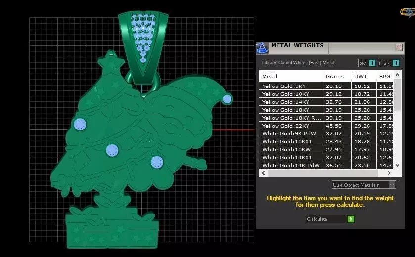 Christmas Spirit Pendant 3D pritable Model 3D print model_6