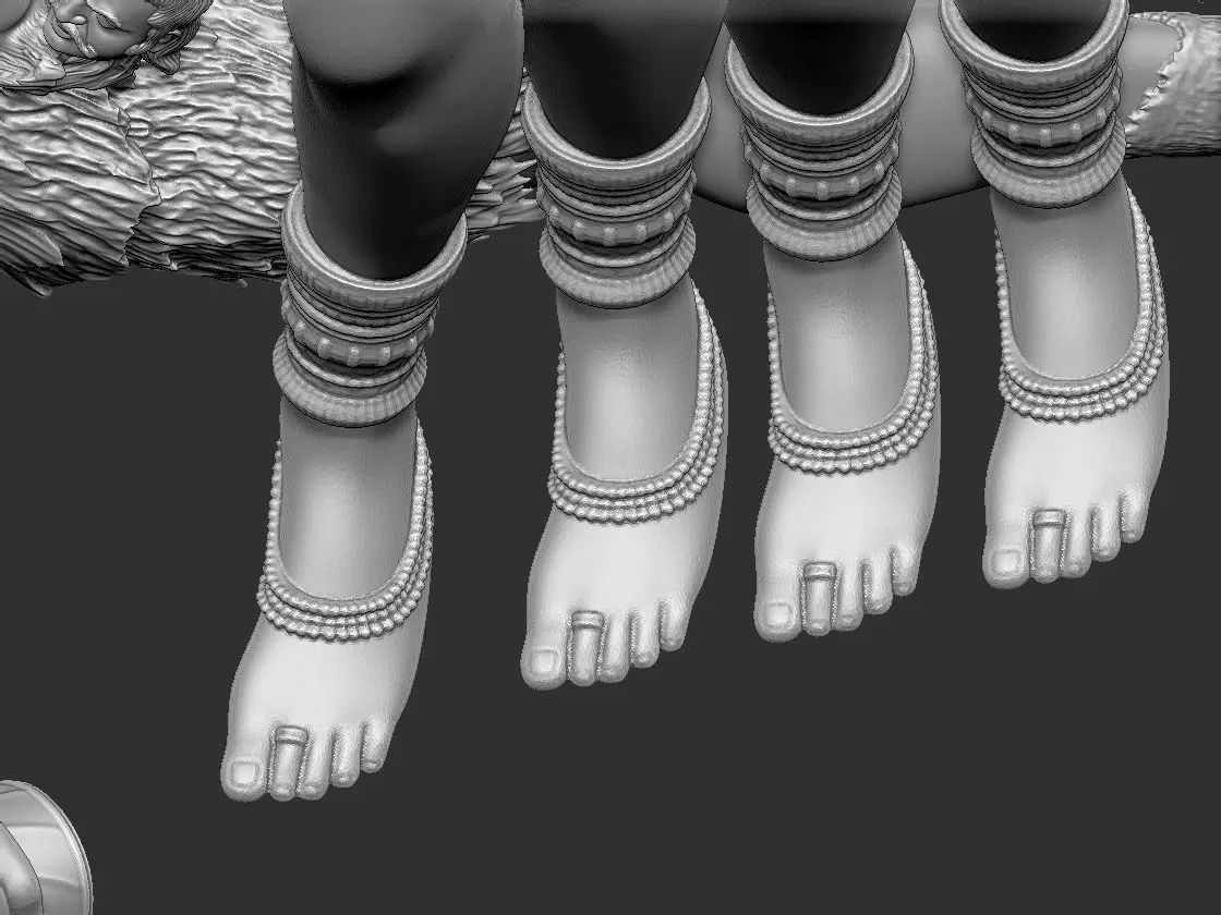 Kaali Shiv Pose 3D print model_18