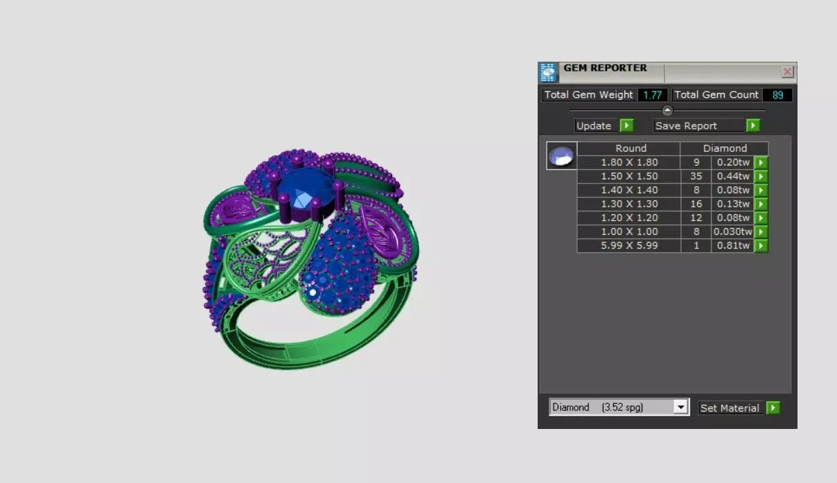 Rings 3D print model_3