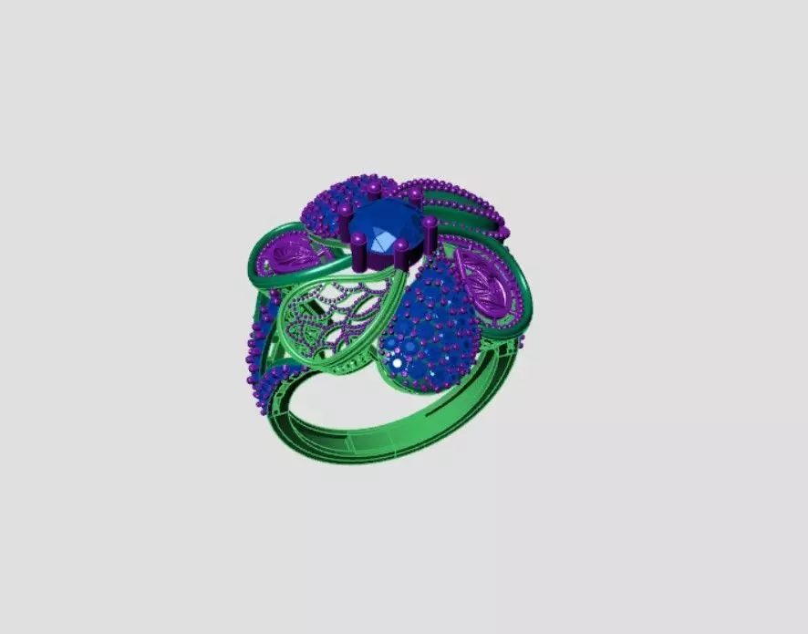 Rings 3D print model_2