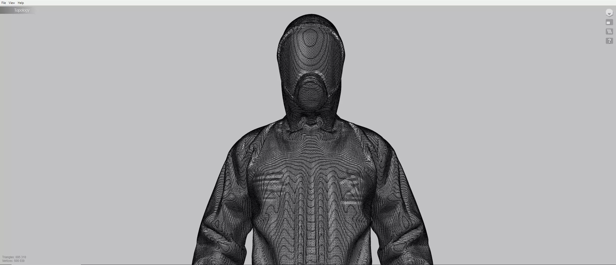 Hazmat suit 3D model_14