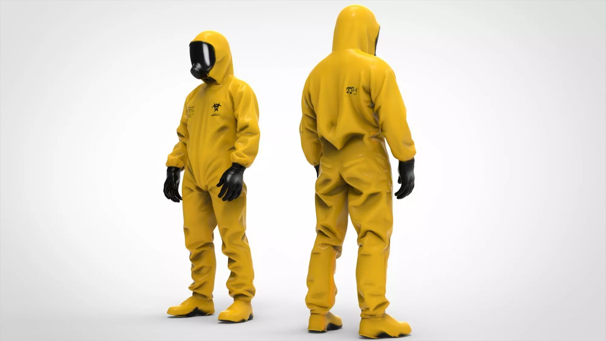 Hazmat suit 3D model_2
