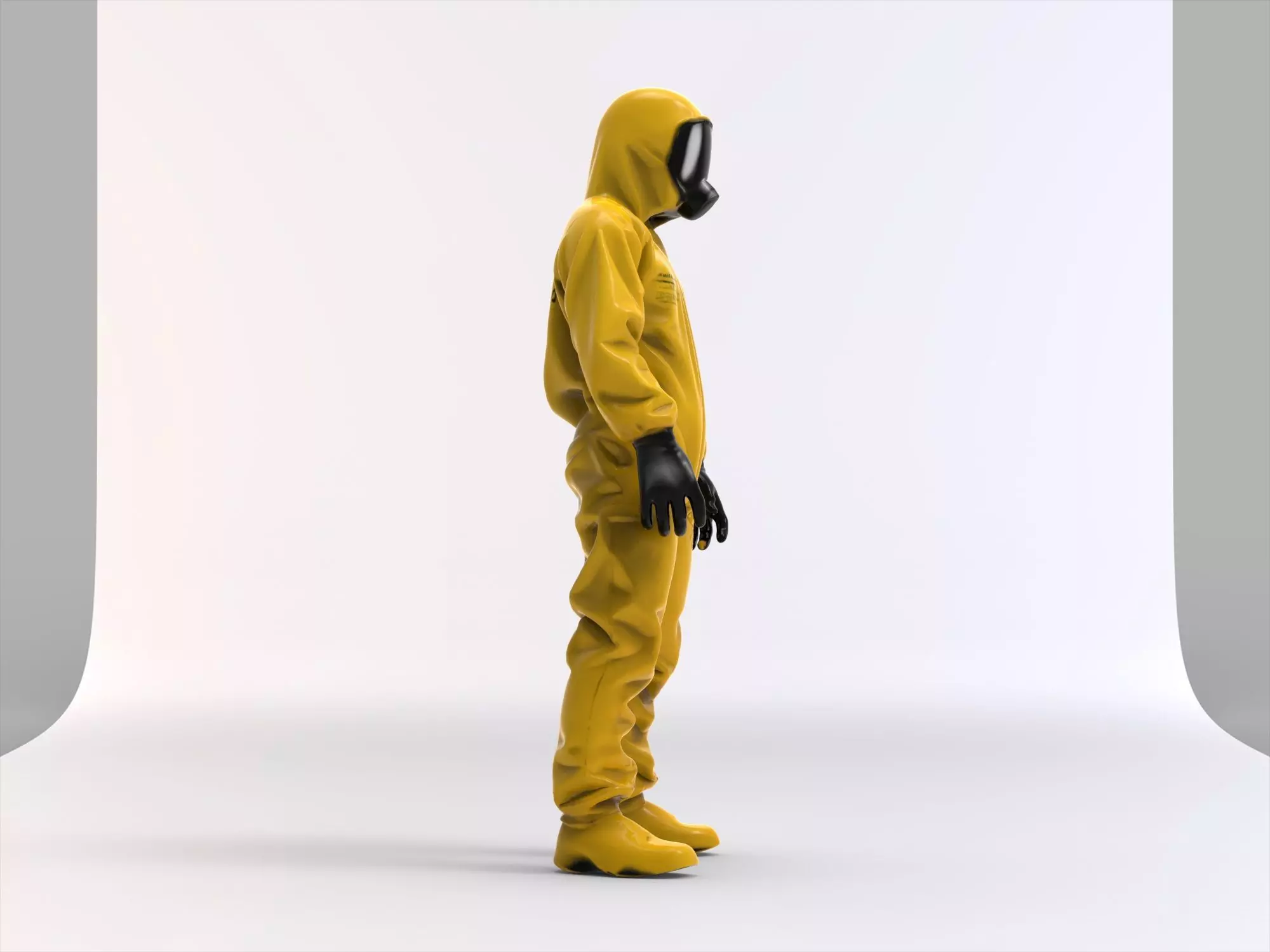 Hazmat suit 3D model_5