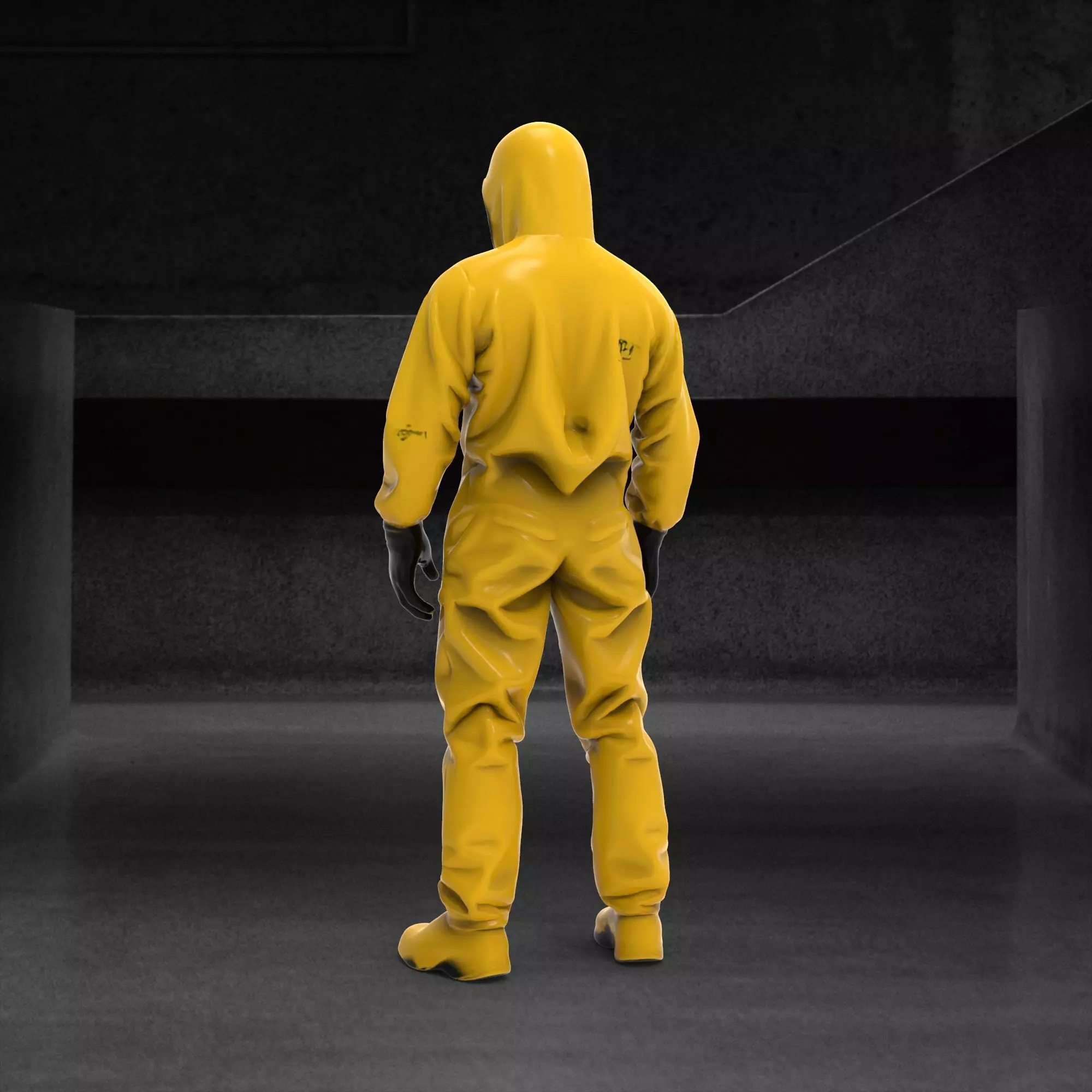 Hazmat suit 3D model_11