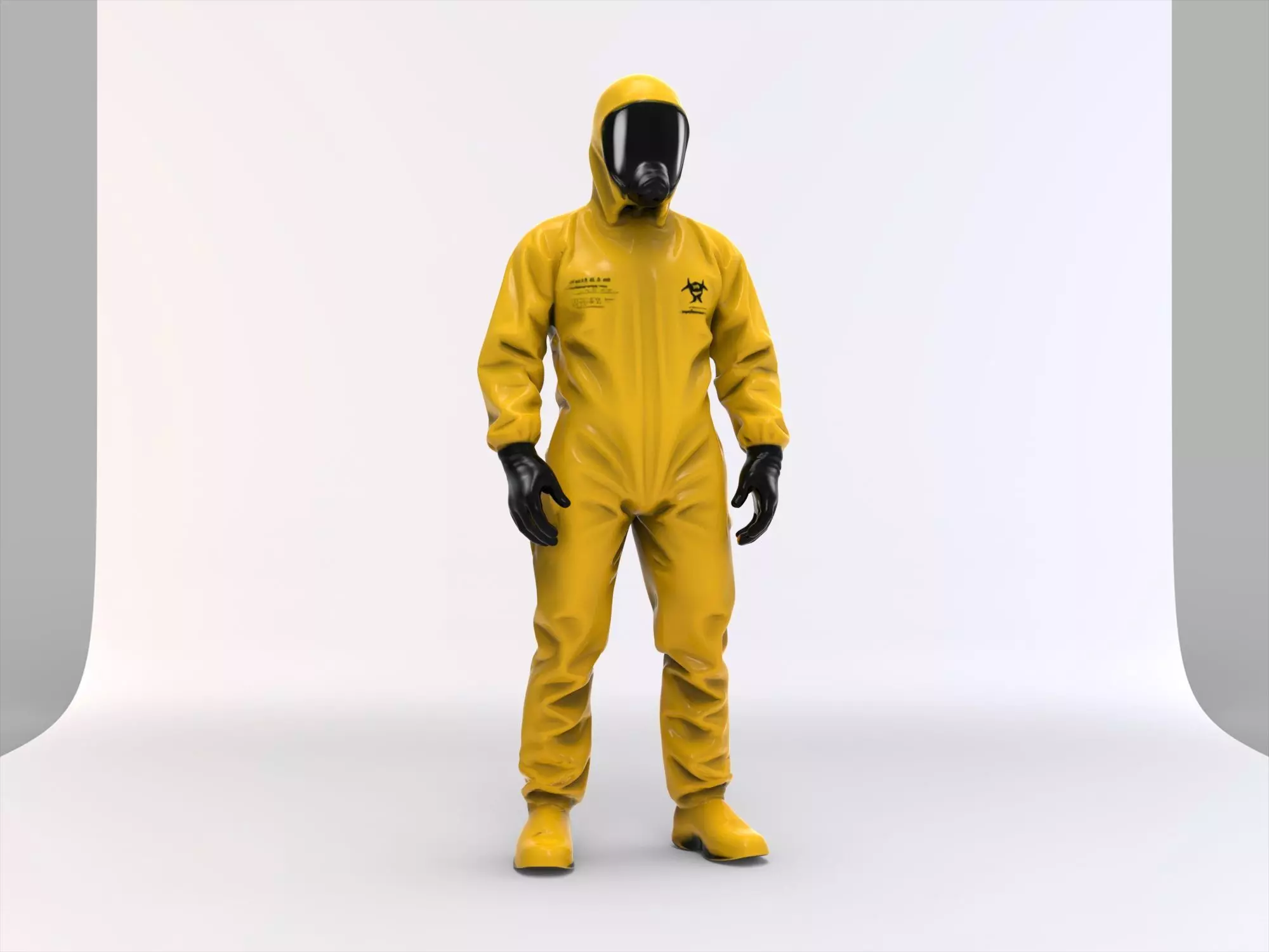 Hazmat suit 3D model_3
