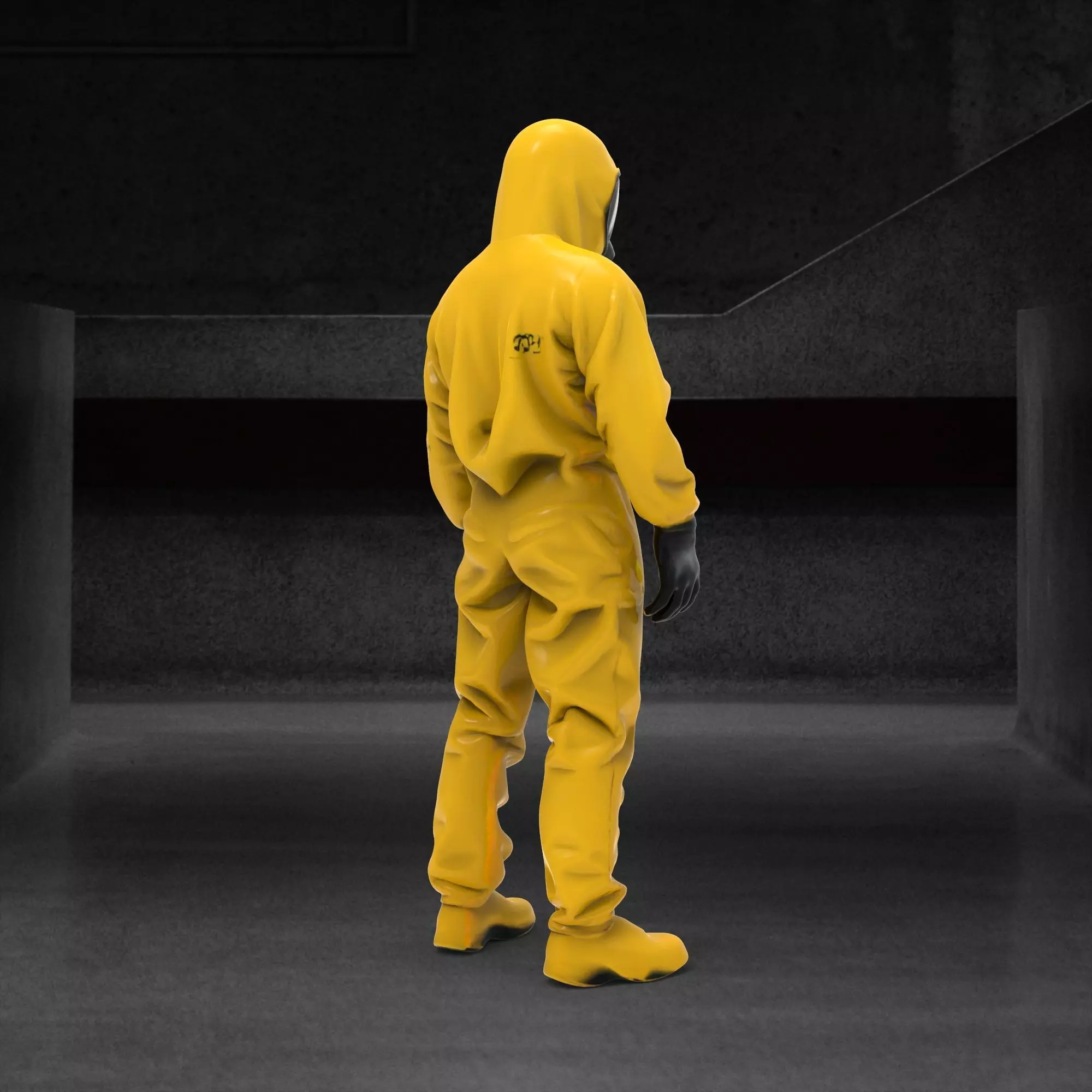 Hazmat suit 3D model_12