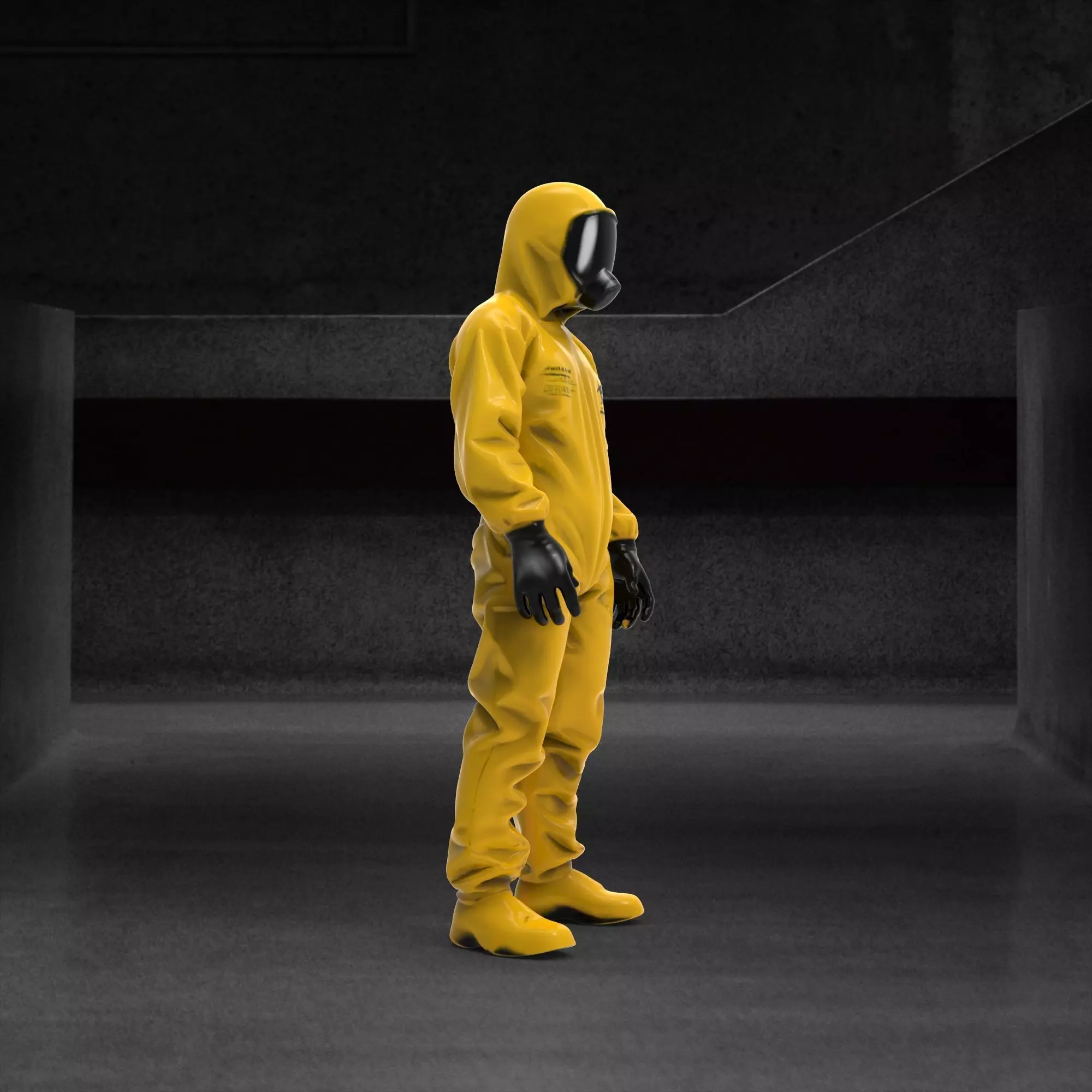 Hazmat suit 3D model_9