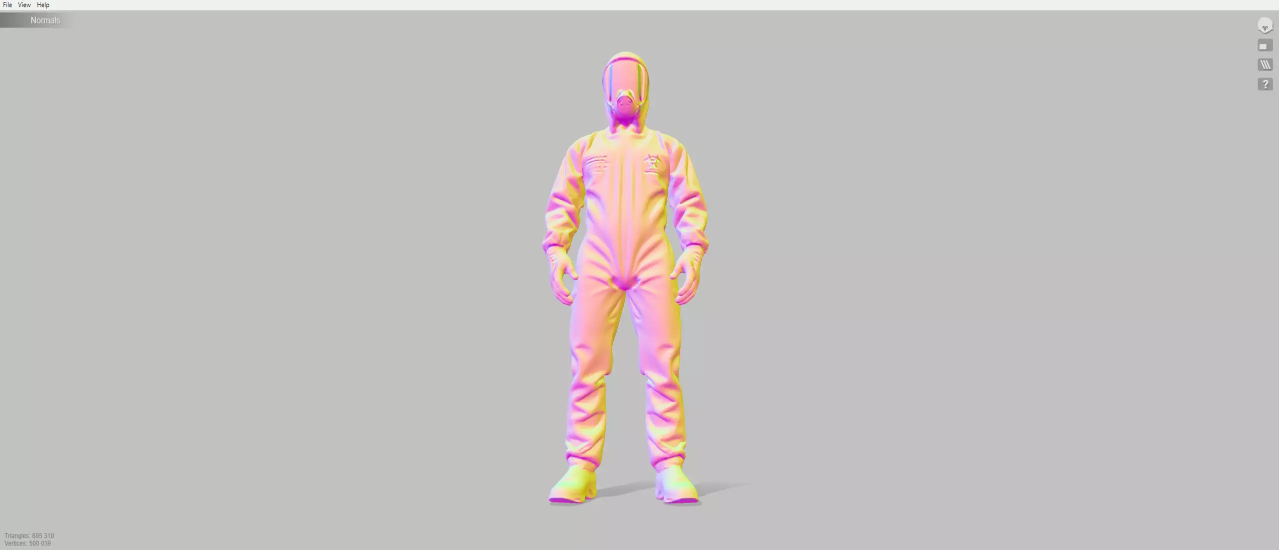 Hazmat suit 3D model_13