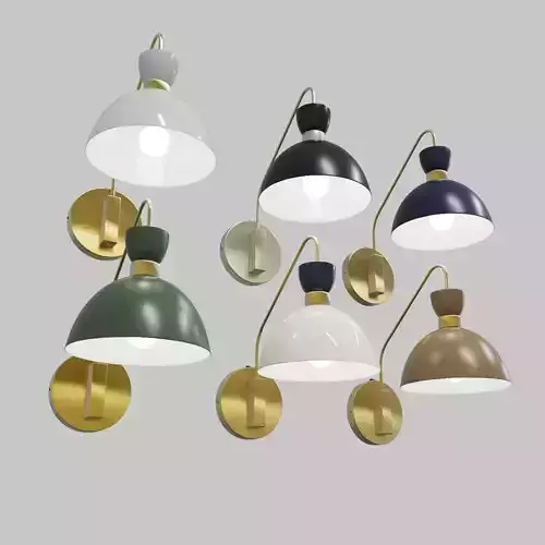 Contemporary Wall Lamps in Multiple Colors