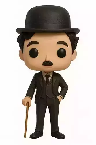 Funko Charles Chaplin Printable Doll
