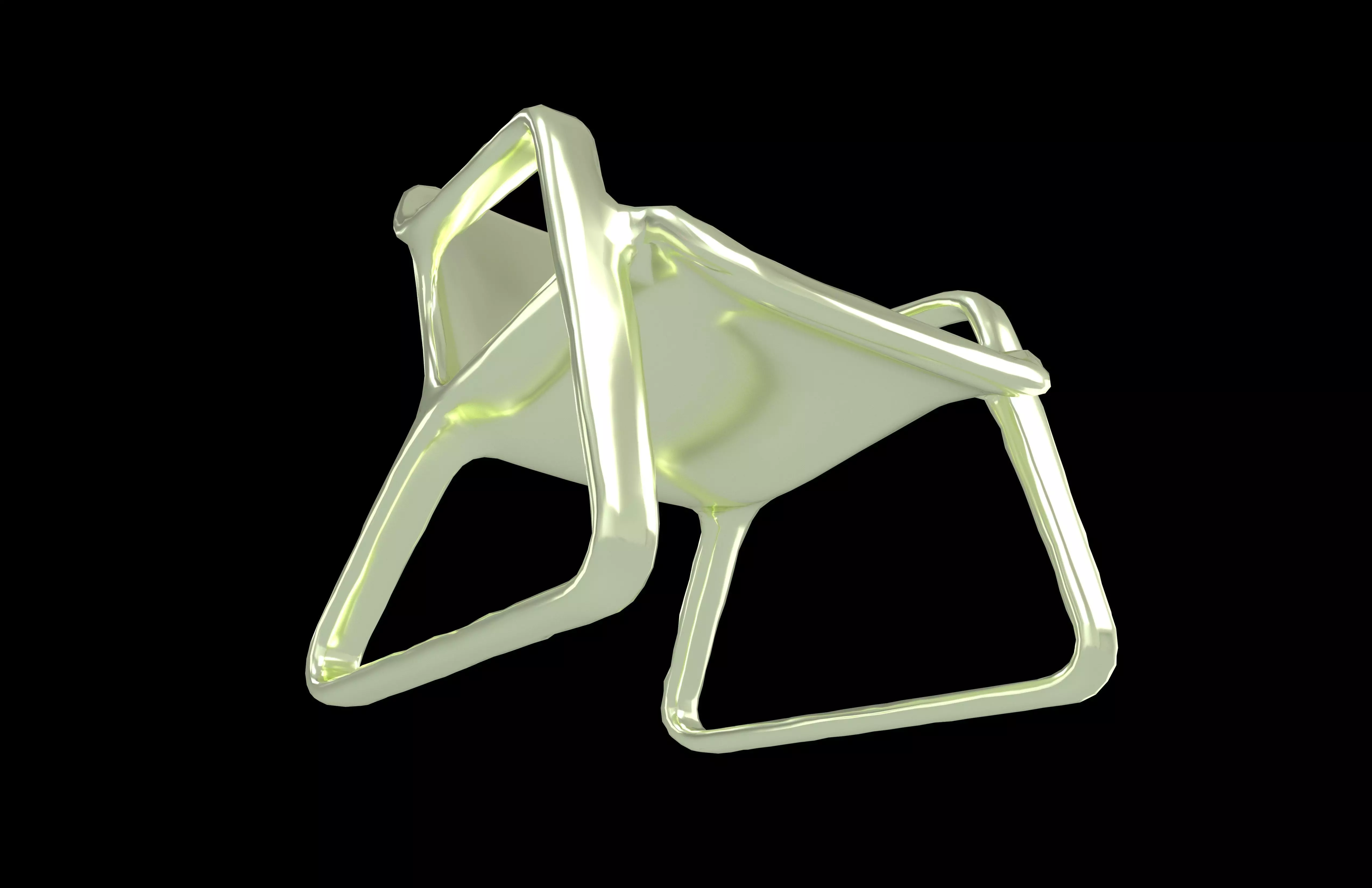 Modern Design Chair v1 006 Low-poly 3D model_3