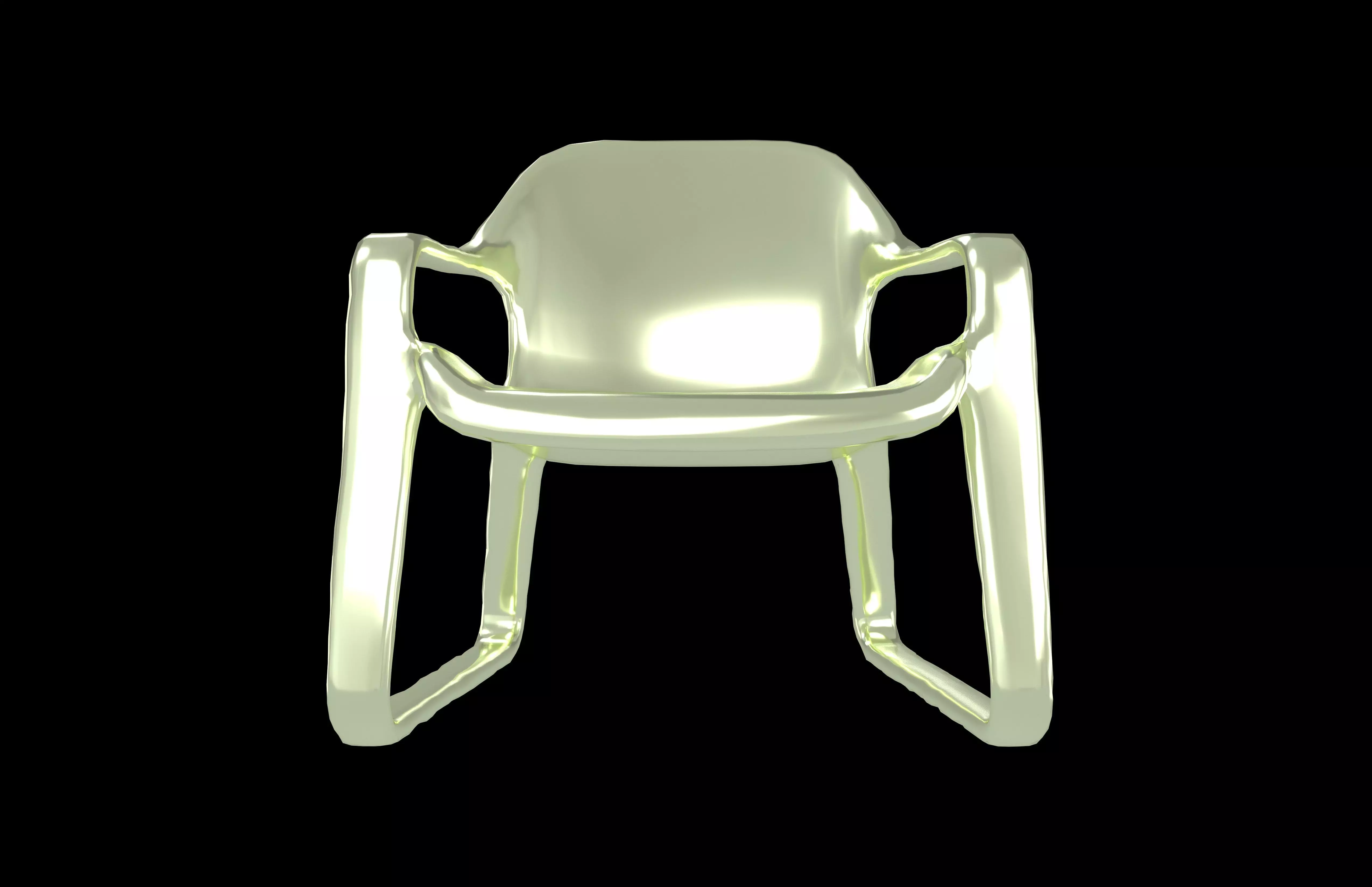 Modern Design Chair v1 006 Low-poly 3D model_1