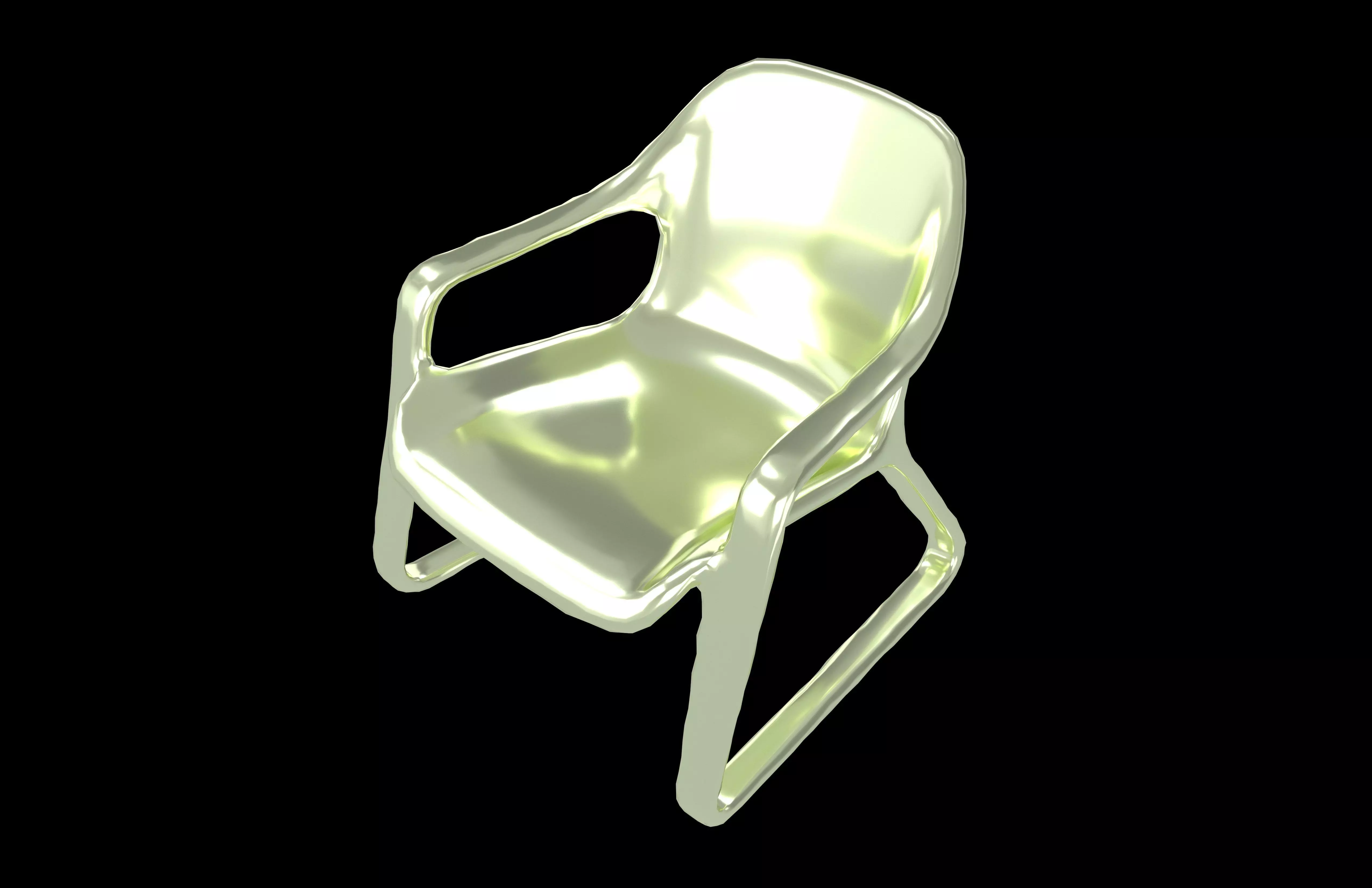 Modern Design Chair v1 006 Low-poly 3D model_2