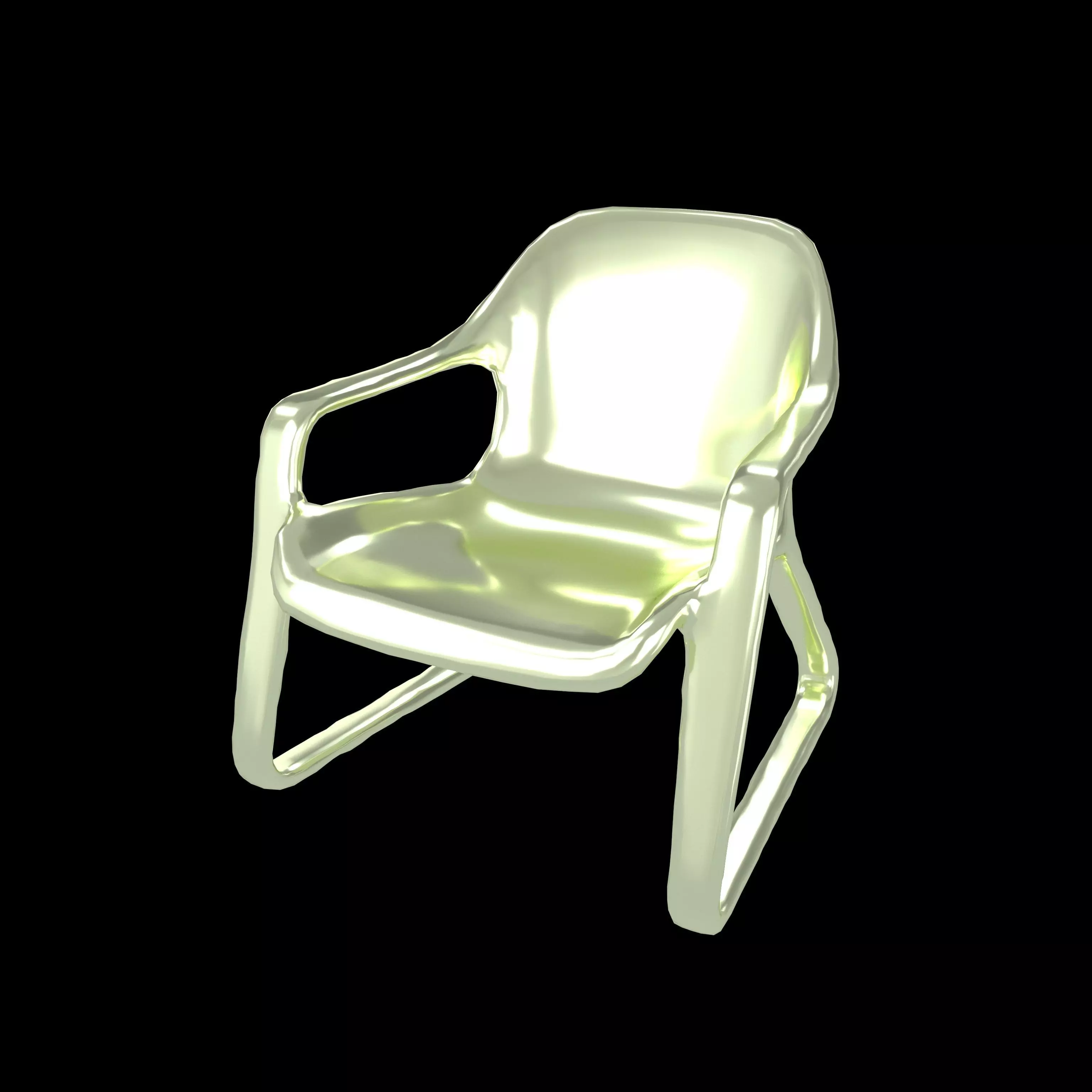 Modern Design Chair v1 006 Low-poly 3D model_0