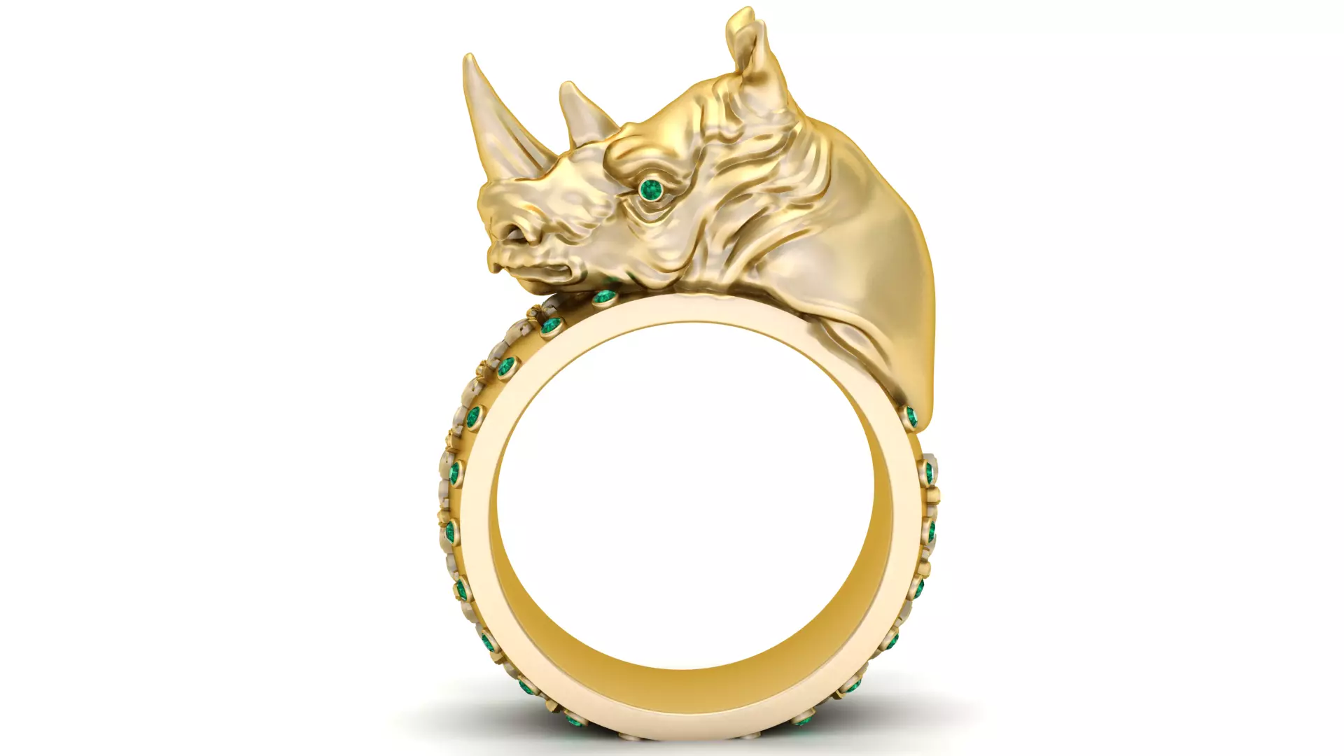 Matimba Rhino Ring 3D Printable Model 3D print model_2