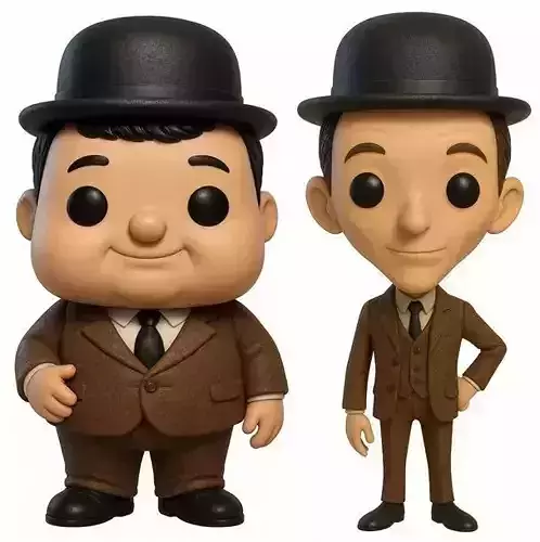 Funko - Laurel and Hardy Printable Doll Pack