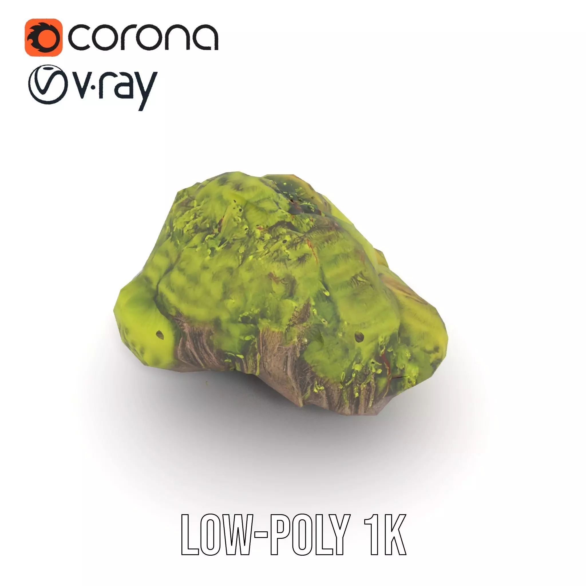 Lush Forest Moss model pack Low-poly 3D model_12
