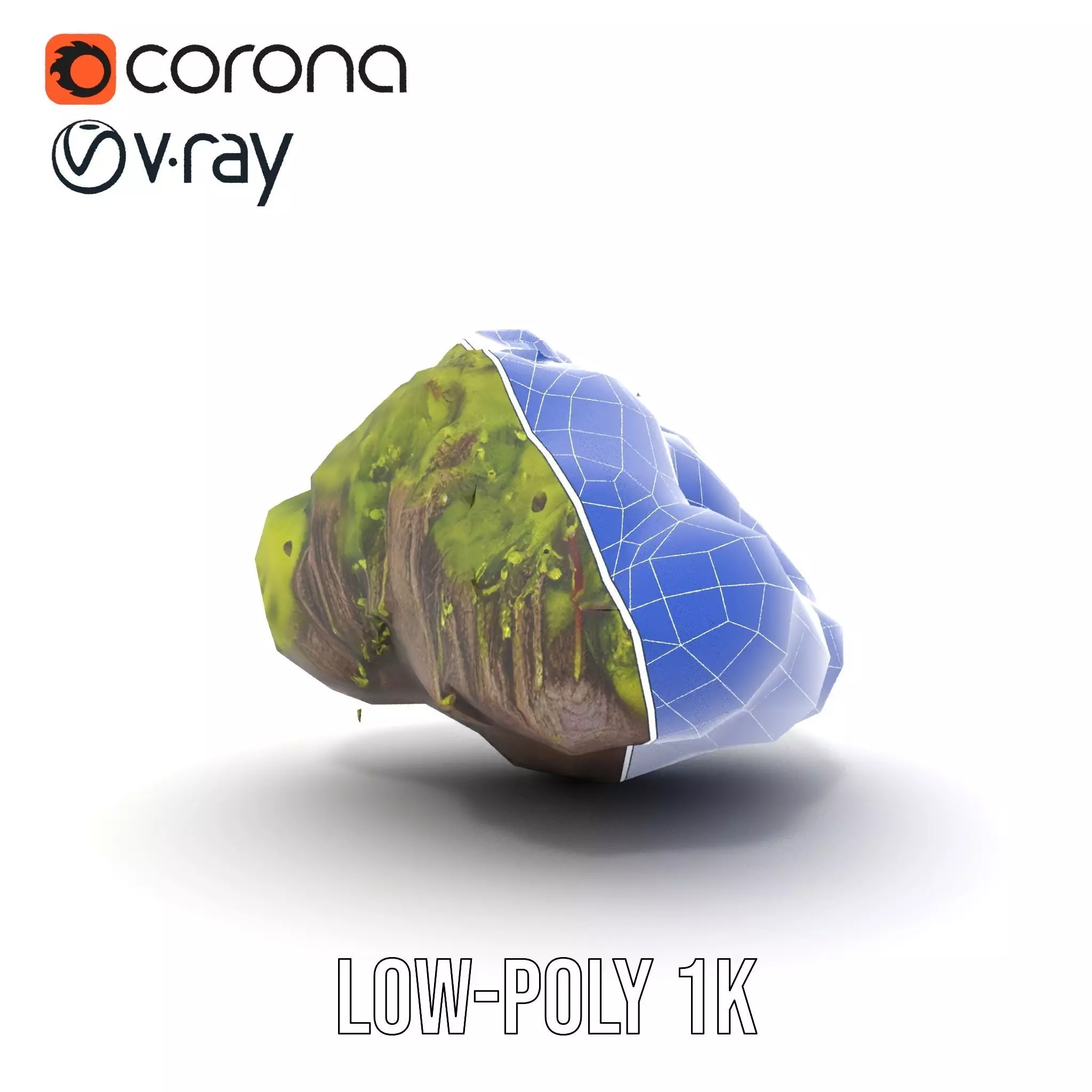 Lush Forest Moss model pack Low-poly 3D model_17