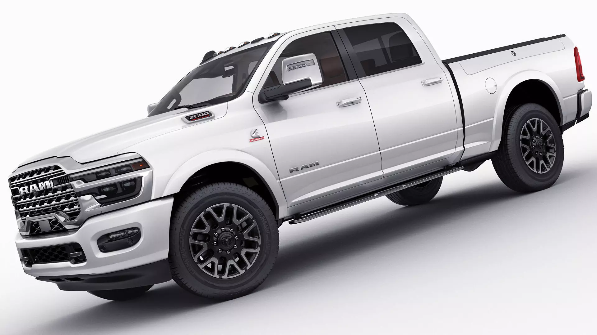 Ram 2500 HD Limited Longhorn 2025 3D model_11