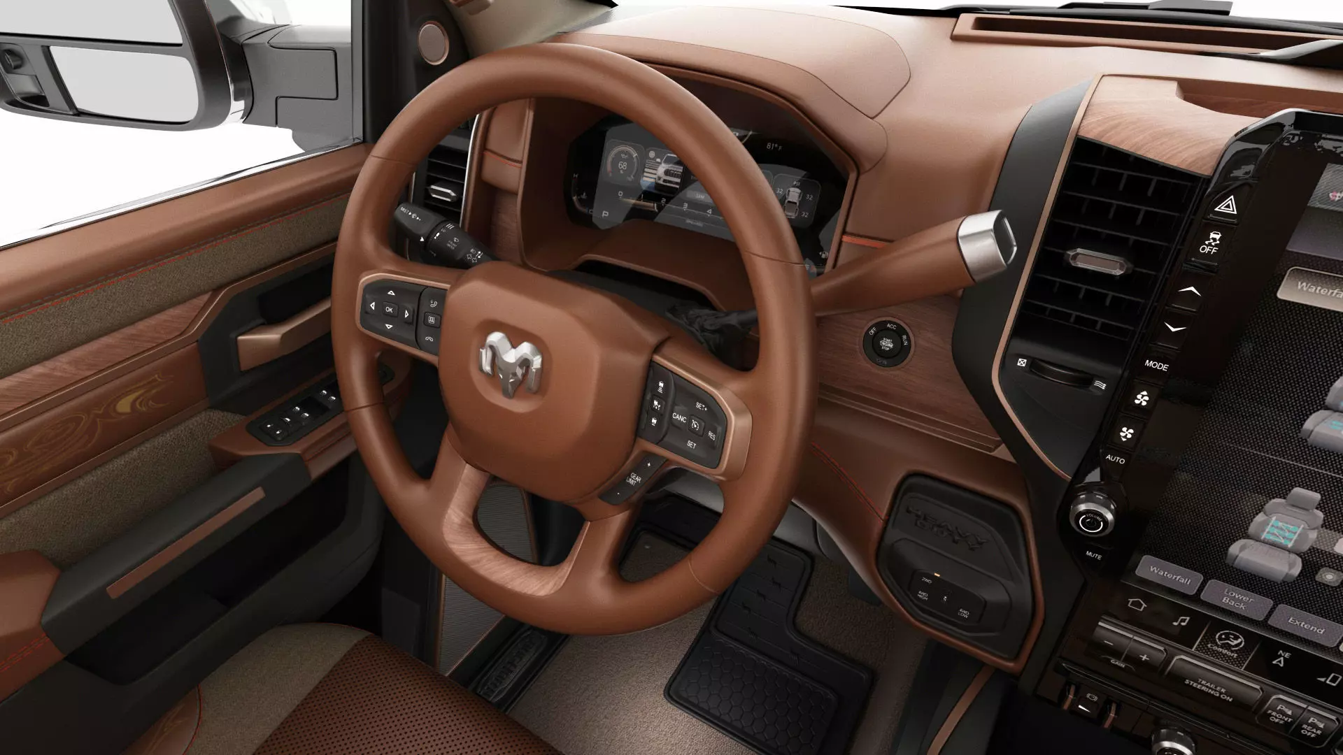 Ram 2500 HD Limited Longhorn 2025 3D model_27