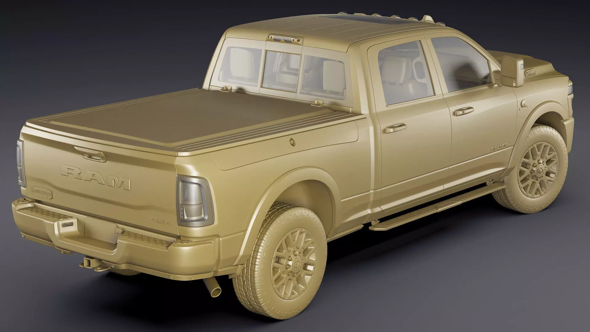 Ram 2500 HD Limited Longhorn 2025 3D model_31