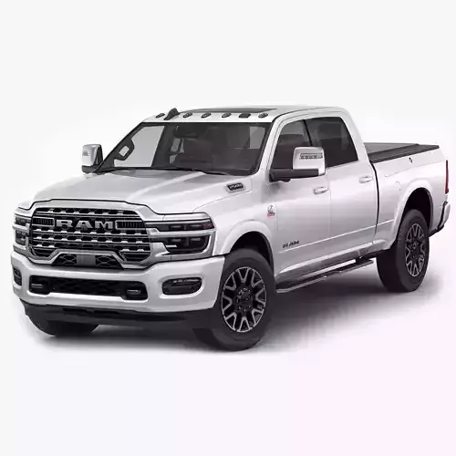 Ram 2500 HD Limited Longhorn 2025 3D model Ram 2500 HD Limited Longhorn 2025 3D model