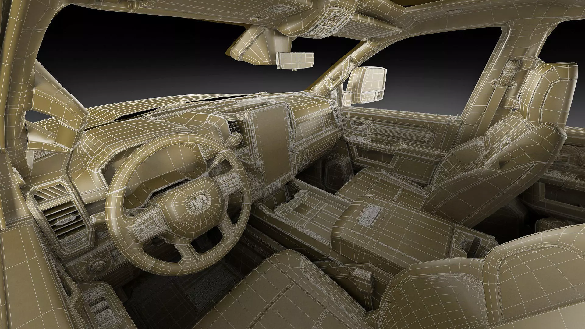 Ram 2500 HD Limited Longhorn 2025 3D model_39