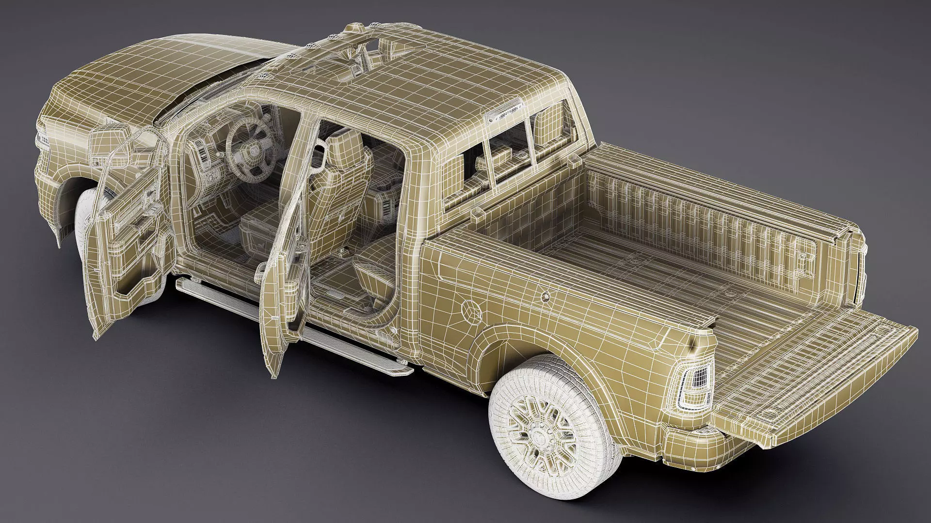 Ram 2500 HD Limited Longhorn 2025 3D model_41