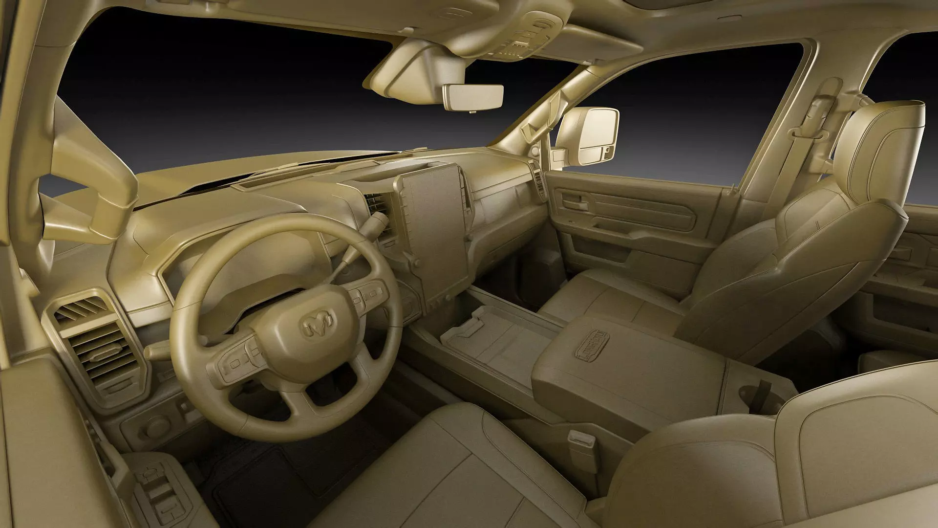 Ram 2500 HD Limited Longhorn 2025 3D model_34
