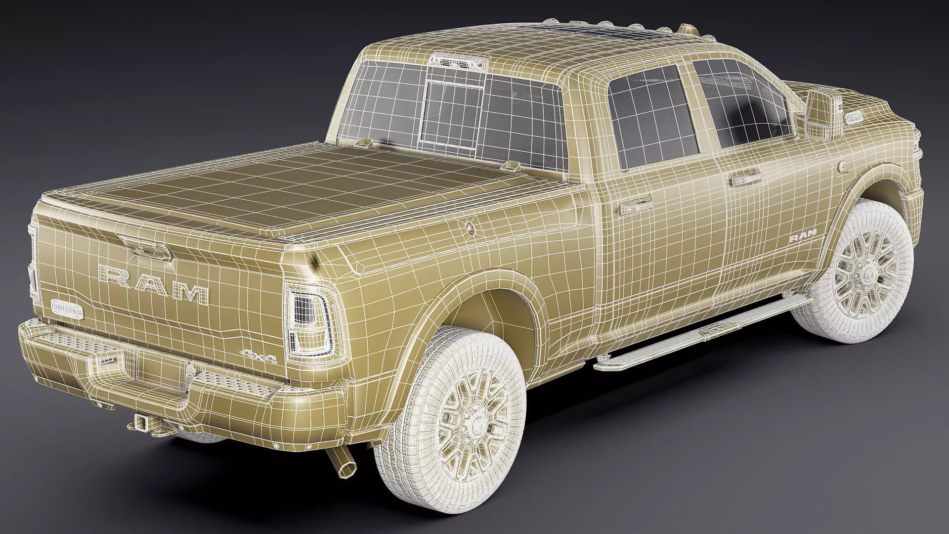 Ram 2500 HD Limited Longhorn 2025 3D model_38