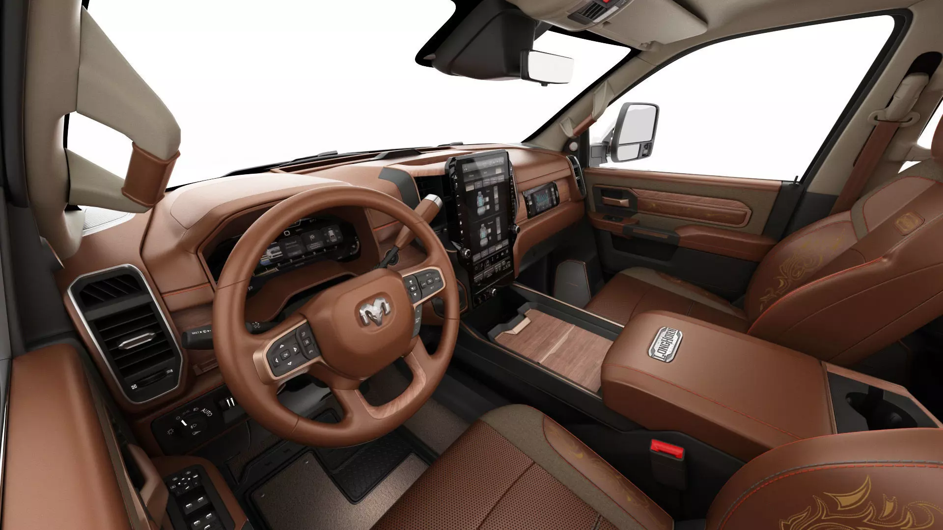 Ram 2500 HD Limited Longhorn 2025 3D model_21