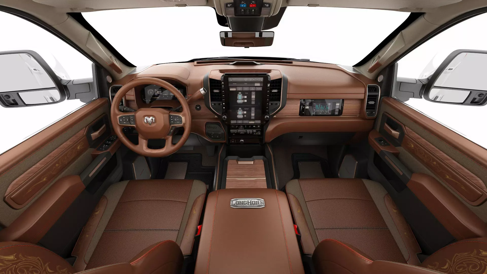 Ram 2500 HD Limited Longhorn 2025 3D model_23