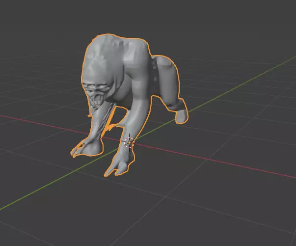 Mutant Chimera Stalker  3D model_0